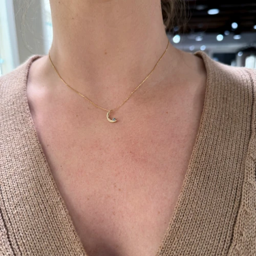 Montana sapphire necklace, Montana sapphire jewelry, celestial jewelry, celestial necklace