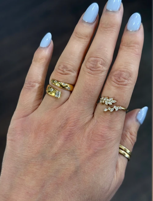 diamond ring, diamond wrap ring, unique diamond ring, unique diamond jewelry