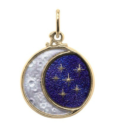 Gold Plated Moon Charm