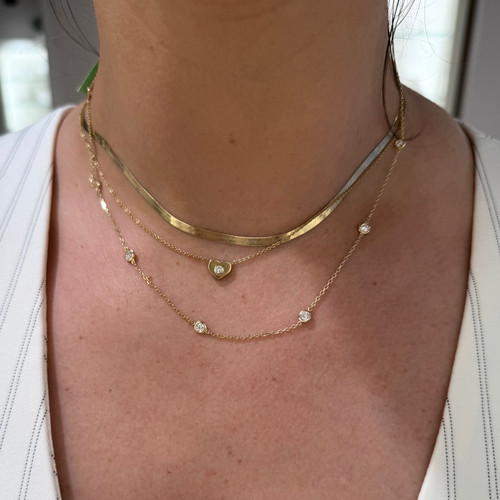 diamond station necklace, diamond by the yard, diamond by the yard necklace, diamond necklace, diamond station necklace