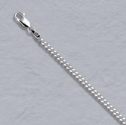 2.7mm Curb Chain - Sterling Silver