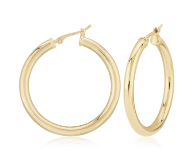 3x30mm Hoops- Gold Plated