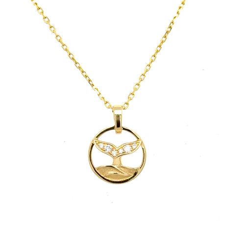 Mini Whale Tale Pendant