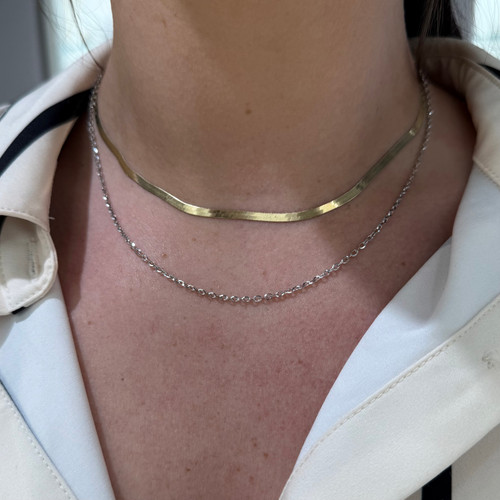 2mm Diamond Cut Oval Link Chain