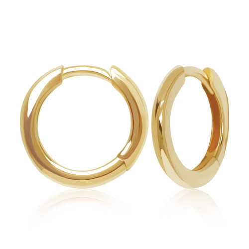 1.5mm x 10mm Gold Hoops