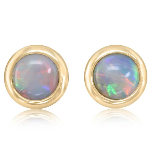 6mm Opal Earrings