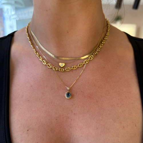 Celestial Montana Sapphire Pendant