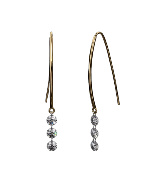 diamond earrings, diamond dangle earrings, unique diamond earrings