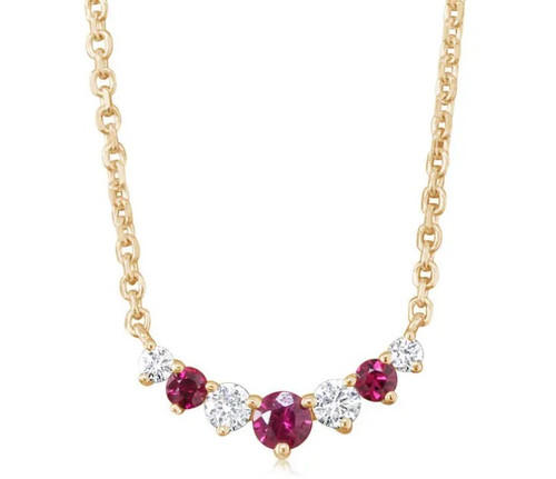 ruby necklace, ruby jewelry, ruby and diamond necklace, ruby and diamond jewelry