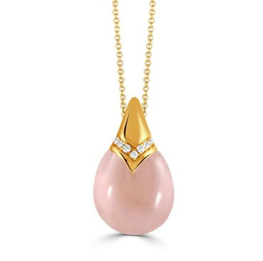 Rose Quartz Pouf Pendant