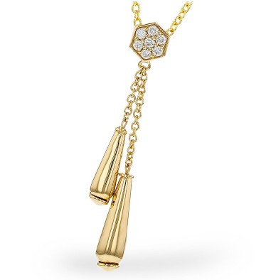 Diamond Accented Lariat Necklace