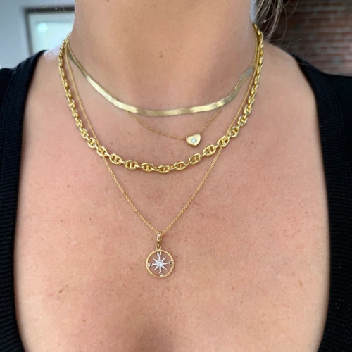 compass rose necklace, compass rose pendant, compass rose jewelry, compass jewelry