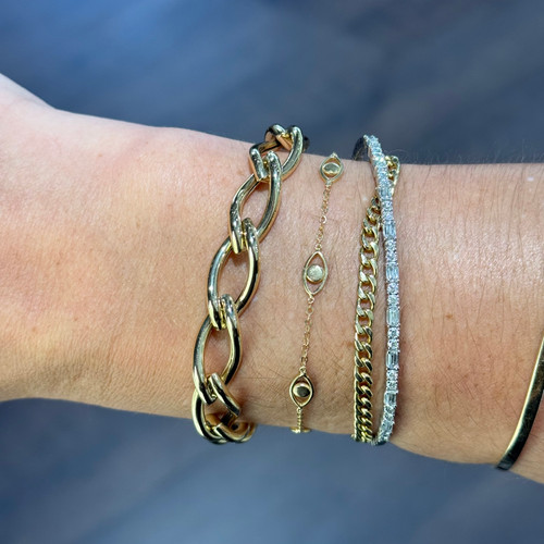 Scissor Link Gold Bracelet