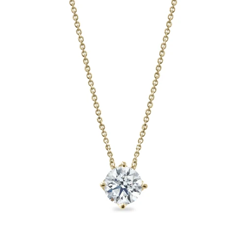 diamond solitaire necklace, lab grown diamond necklace, lab grown diamond jewelry