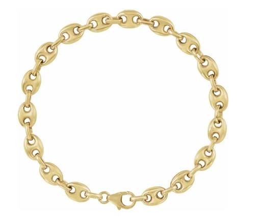 Gold-Filled Anchor Chain Bracelet