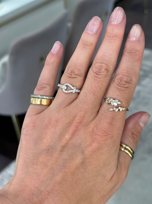 Diamond "Buckle" Ring