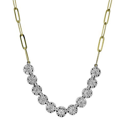 diamond necklace, unique diamond necklace, diamond cluster necklace