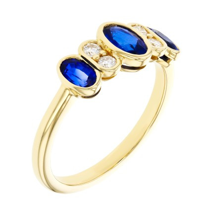 Sapphire Bezel Ring