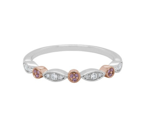 Pink Diamond Stackable Ring