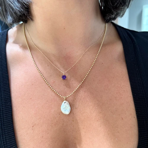 amethyst pendant, amethyst necklace, amethyst jewelry, birthstone jewelry