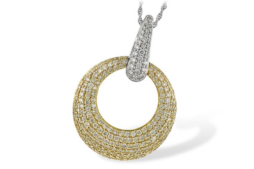 Yellow Diamond Pave Necklace