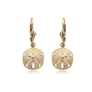 Sand Dollar Dangle Earring