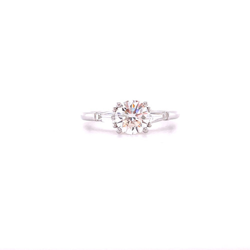Tapered Baguette Engagement Ring