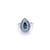 Pear Shaped Blue Topaz Ring