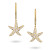 Diamond Starfish Earrings
