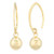 Mini  Sweep Gold Ball Earrings