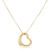 Open Heart Pendant- Yellow Gold