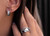 diamond hoops, diamond huggie hoops, small diamond hoops