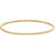 Beaded Bangle Bracelet - White Gold