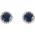 1cttw Sapphire Halo Studs
