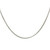 18" 1mm 14k White Gold Curb Chain