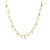 Diamond Droplet Necklace on Paperclip Chain