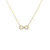 Diamond Infinity Necklace- Yellow Gold