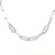 2.5mm Paper Clip Chain- White Gold