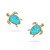 Amazonite Turtle Earrings