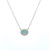 Opal and Diamond Pendant - White Gold