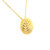 Gold Vermeil Half Dome Pendant