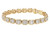 Mosaic Tennis Bracelet - Yellow Gold