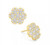 Diamond Cluster Earrings - Yellow Gold
