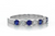 1/2cttw Sapphire and Diamond Band