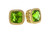 Cushion Cut Peridot Studs