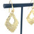 Diamond Shape Earrings - Yellow Gold Plate