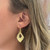 Diamond Shape Earrings - Yellow Gold Plate