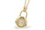 Diamond Lock Pendant - Yellow Gold