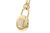 Diamond Lock Pendant - Yellow Gold