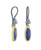 Karnak Lapis and Rutilated Quartz Earrings